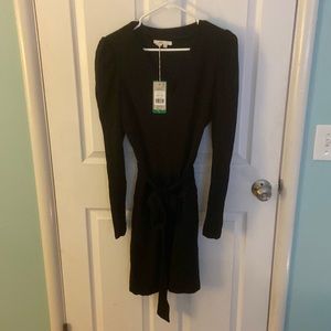 NWT Boden Black Puff Sleeve Dress